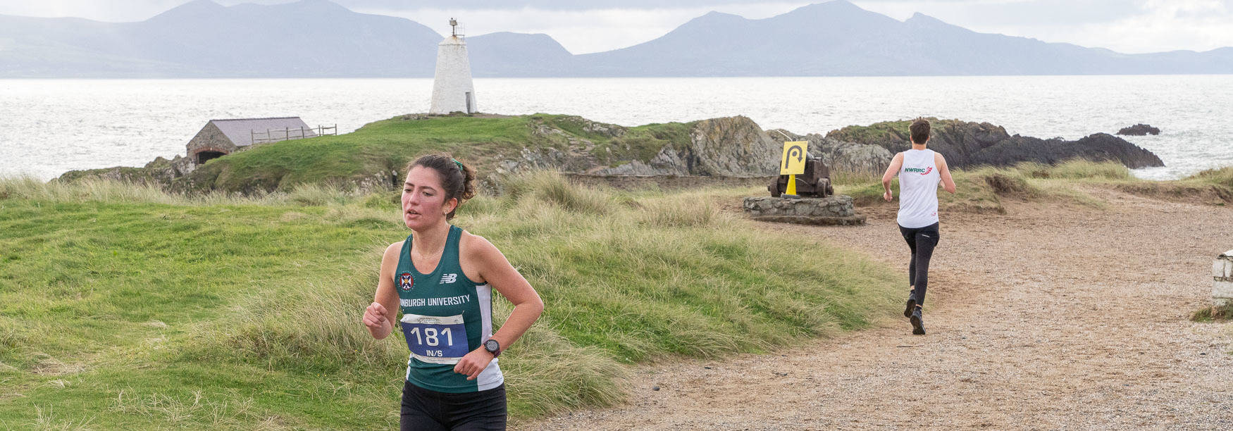 Anglesey Trail Half Marathon Runner on Llanddwyn Island