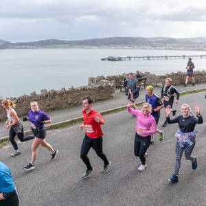 Runners at the Nick Beer 10K in Llandudno North Wales