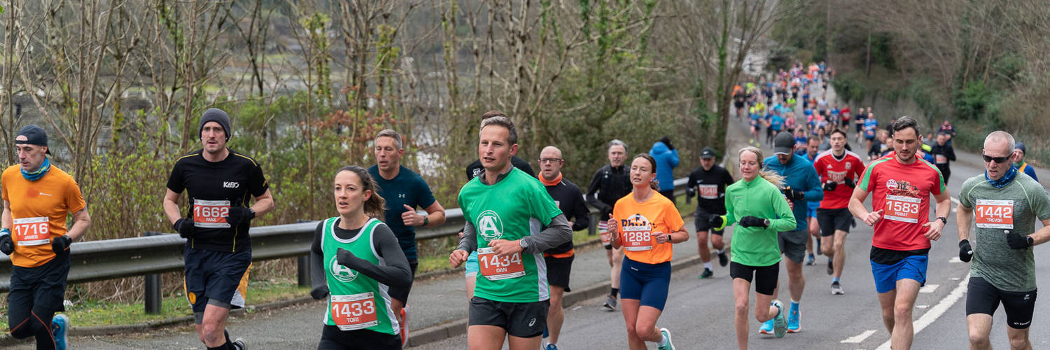 Anglesey Half Marathon Runner Crowd