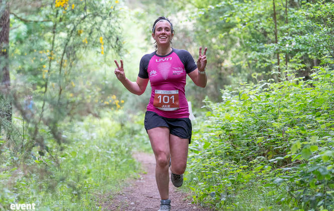 Anglesey Trail Half Marathon Runner in Woods
