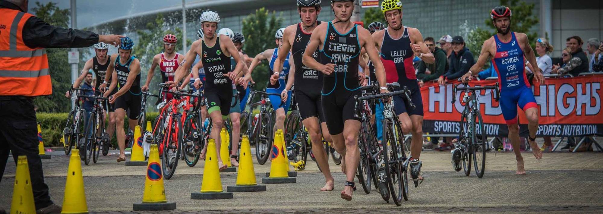 Cardiff transition pushing bikes