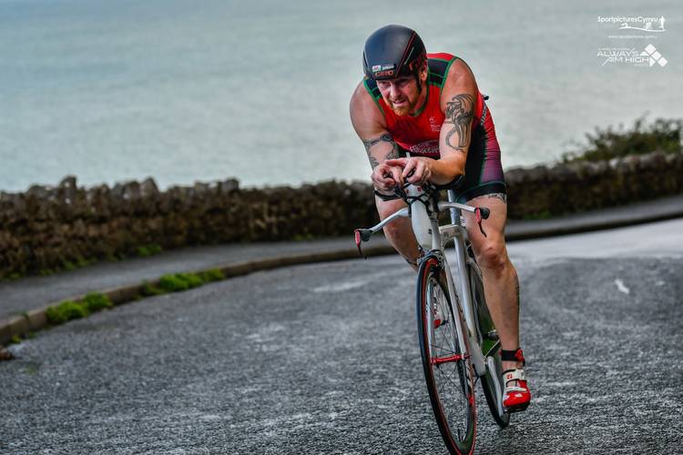 Rider at Llandudno Triathlon