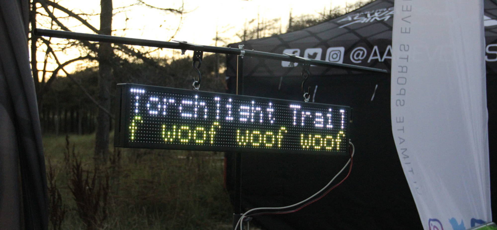 Torchlight Trail Canicross Sign
