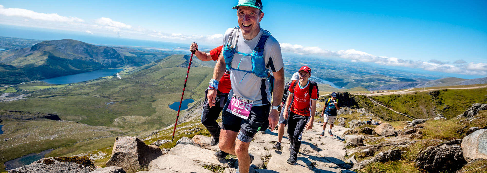 Charity runners on the Snowdon24 ultra trail snowdon challenge.
